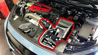 2019 Honda Civic Type R PRL Intake Install // Before / After SOUNDS Comparison 🦻🏼