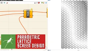 How to create Parametric Lattice Screen Jali Design in Grasshopper | Rhino