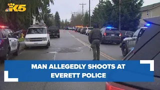 Man barricaded inside home after exchanging gunfire with Everett police