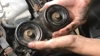 removing serpentine belt TENSIONER honda pilot 03, 04, 05, 06, 07, 08