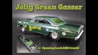 1965 Ford Galaxie 427 Jolly Green Gasser Drag Car 1/25 Scale Model Kit Build Review Painting AMT