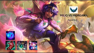 MILIO & Ashe vs MORGANA & Kogmaw (Support) | EUNE Platinum | 14.9 | Gameplay & Review