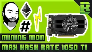 Gtx 1050 Ti Ethereum Mining Overclock Settings Hashrate & Power Consumption | Asus Phoenix 4gb