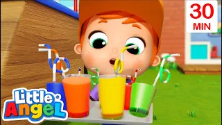 My Colorful Juice Song | Little Angel Kids Songs & Nursery Rhymes | Food for Kids