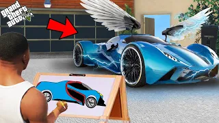 Franklin Search The Most Strongest Wings Super Car With The Help Of Uses Magical Painting In Gta V
