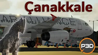 Home of Trojan Horse | Departing Çanakkale with FlightSimLabs A320 | Prepar3Dv5