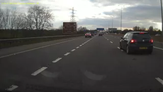 Pointless overtake to join sliproad