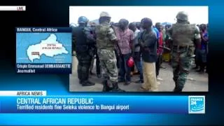 Africa news - Bangui citizens seek safety at airport