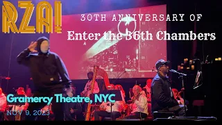 RZA celebrating the 30th Anniversary of Wu Tang's "Enter the 36 Chambers" in NYC!!