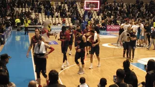 Último minuto del partido entre Obradoiro y Baskonia y que acabó con derrota de los santiagueses