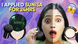 I Applied Sunisa Foundation for 24 Hours 😱This is working 🤔Live Shocking Result @BENATURALRekha