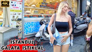 🇹🇷 Galata Tower istiklal istanbul 2023 Turkey Walking Tour Tourist Guide 4k