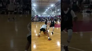 Magic mel with the sick move at Madehoops all American camp Sheshhhhhh 8th grader is like Kyrie