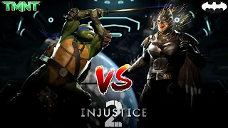 Injustice 2 Leonardo vs Batman Multiplayer Gameplay w/ Super Moves (1080p 60fps)