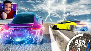 RACHA a 900KM/H COM os MELHORES CARROS ELÉTRICOS do AUTOMATION! BeamNG.drive