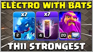 STRONGEST ELECTRO DRAGON WITH BATS | Th11 Attack Strategy | Coc