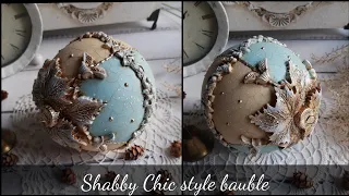 Shabby Chic style bauble 💙