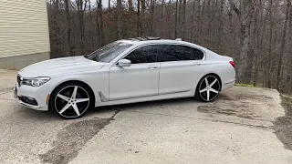 2017 BMW 740i on 22’s