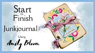 START TO FINISH, MAKING A RING BOUND JUNK JOURNAL USING @amitybloom159#junkjournalideas #papercraft