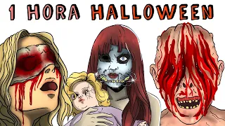 1 HORA TERROR EN HALLOWEEN 🎃 Draw My Life Historia de Terror