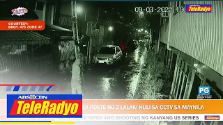 Pagnanakaw ng kable sa poste ng 2 lalaki huli sa CCTV sa Maynila | Sakto (5 Sept 2022)