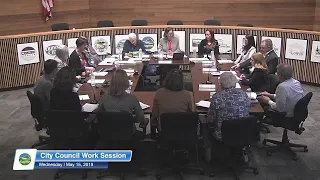 Eugene City Council Wednesday Work Session: May 15, 2019