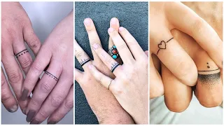 Cute Tattoo Ideas For Couples | Wedding Ring Tattoos For Couples | Couples Tattoos 2024 | WFS