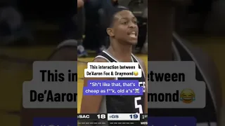 Draymond Green & De’Aaron Fox get into a heated conversation during their last game☠️😭