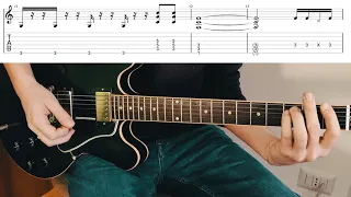 Toto - Rosanna (Full Song Tutorial with TABS on screen)