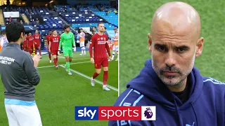 Man City give Premier League champions Liverpool guard of honour 👏