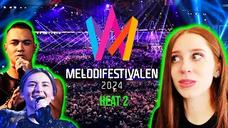 LET'S REACT TO MELODIFESTIVALEN HEAT 2 FINALISTS // LIAMOO OR MARIA SUR  (SWEDEN EUROVISION 2024)