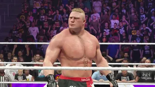 WWE 2K24 - Brock Lesnar vs Triple H | Hell in a Cell Match!"