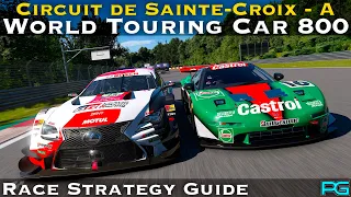 Gran Turismo 7 - World Touring Car 800 - Circuit de Sainte-Croix A - Race Strategy Guide