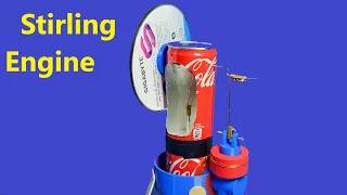 How to Make a Stirling Engine - an Easy & Fun project!