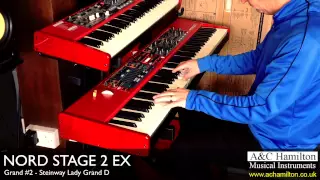 NORD Stage 2 EX Grand Pianos Demo - A&C Hamilton