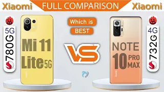 Mi 11 Lite 5G VS Redmi Note 10 Pro Max Full Comparison | Which is Best