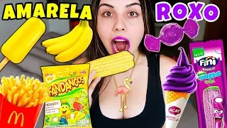 NAMORADA 24 HORAS só COMENDO COMIDA AMARELA e ROXAS 🍟🍆