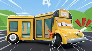 Ayuda! BUS ESCOLAR ESTRESADO no puede recoger a los bebes | Repara Carros de Emergencia para niños