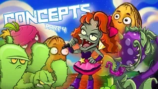 Plants vs Zombies 2 - Unused Plants and Animations - Concepts