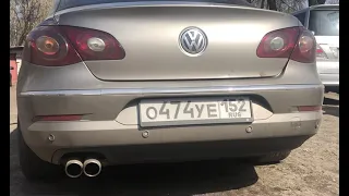 Выхлоп VW Passat CC: холодный пуск