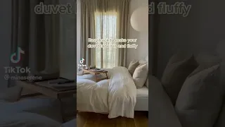 Make your duvet look #fluffy 🤍 #easy #hack #lifehacks #diy 🤭 #aesthetic #interior #ideas #youtube