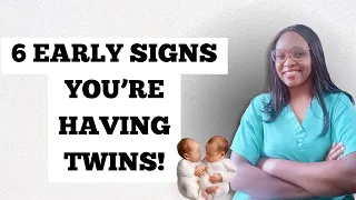 6 TWIN PREGNANCY SYMPTOMS in FIRST TRIMESTER  /SIGNS YOU'RE HAVING TWINS