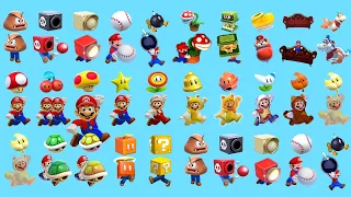 All power-ups and Items in Super Mario 3D World  game