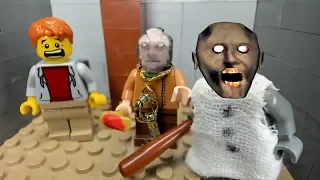 GRANNY 2 LEGO THE HORROR GAME ANIMATION: Scary Granny and Scary Grandpa Day 1