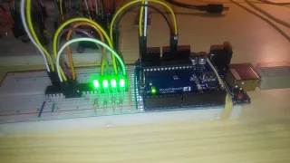 TEST 1 : MCP23017 + PWM + 4 LED - Arduino
