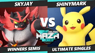 Delfino Maza 2023 Top 8 - Skyjay (Incineroar) Vs. ShinyMark (Pikachu) Smash Ultimate - SSBU