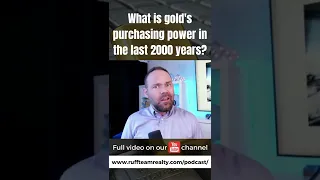 What is gold's purchasing power in the last 2000 years? #Shorts