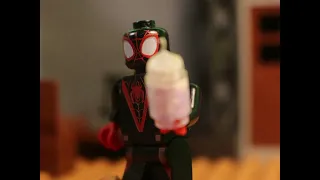 Lego Spider-Man Tries The Grimace Shake