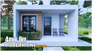 Tiny House Design | 4m x 6m Modern House (Box Type)
