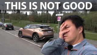 Nissan Ariya e 4orce Evolve+ autoparking test